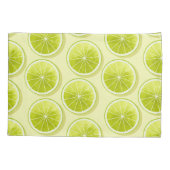 Limoen Segmenten op lichtgeel Kussensloop (Achterkant)