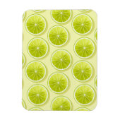 Limoen Segmenten op lichtgeel Magneet (Verticaal)
