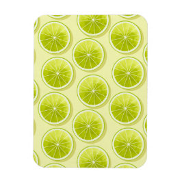 Limoen Segmenten op lichtgeel Magneet