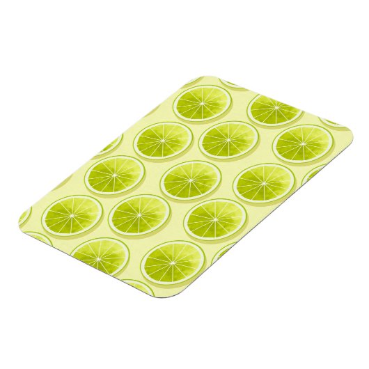 Limoen Segmenten op lichtgeel Magneet (Linkerzijde)