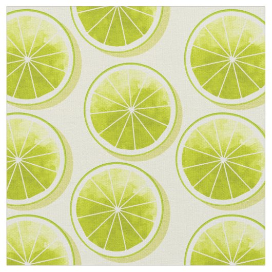 Limoen Segmenten op lichtgeel Stof (Close Up)