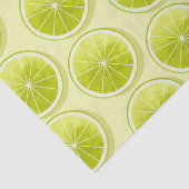 Limoen Segmenten op lichtgeel Tissuepapier (Detail)