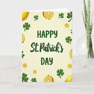 Limoen Shamrock Patroonnaamkaart Kaart