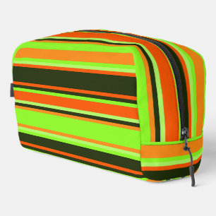 Limoen, Sinaasappel & mandarijn gestreepte toilett Toilettasje