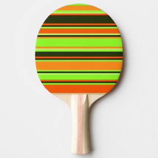 Limoen, Sinaasappel, & Tangerine Gestreepte Ping P Tafeltennisbatje