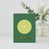 Limoen Slice Briefkaart (Staand voorkant)