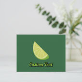 Limoen Slice Briefkaart (Staand voorkant)