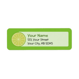 Limoen Slice Etiket