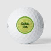 Limoen Slice Golfballen (Voorkant)