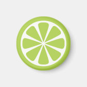 Limoen Slice Green Summer Fruit Magnet (Voorkant)