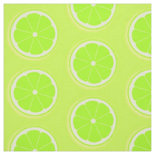 Limoen slice groen geel fruit stof (Swatch)