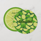 Limoen Slice Kaart (Voorkant / Achterkant)