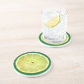 Limoen Slice-Onderzetter Zandsteen Onderzetter (Zijkant)