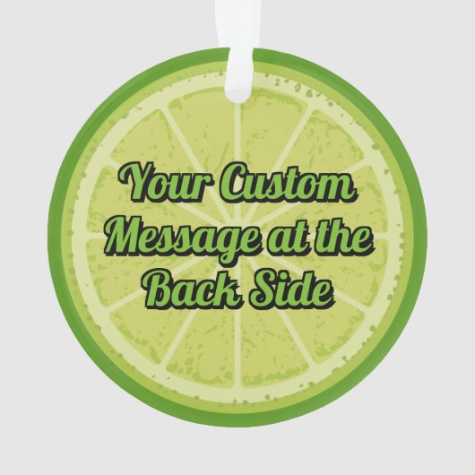 Limoen Slice Ornament (achterkant)