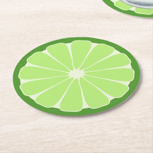 Limoen Slice Paper Onderzetters (Gebogen)