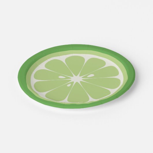 Limoen Slice Papieren Bordje (Gekanteld)