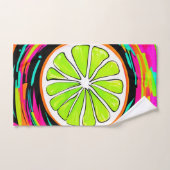 Limoen Slice Pop Art Bad Handdoek (Handdoek)