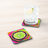Limoen Slice Pop Art Bier Onderzetter (Rechterzijde)