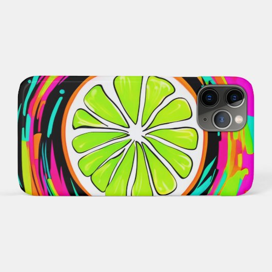 Limoen Slice Pop Art Case-Mate iPhone Case (Achterkant (horizontaal))