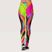 Limoen Slice Pop Art Leggings (Achterkant)