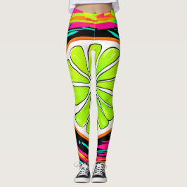 Limoen Slice Pop Art Leggings