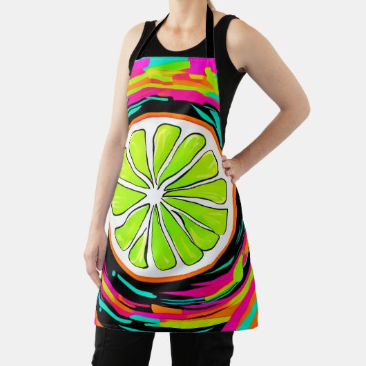 Limoen Slice Pop Art Schort (Insitu)