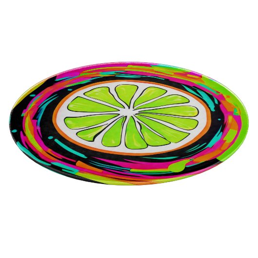 Limoen Slice Pop Art Snijplank (Hoek)