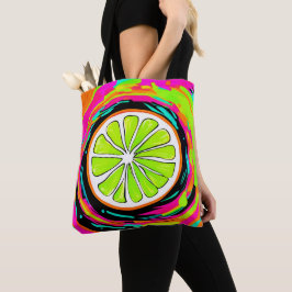 Limoen Slice Pop Art Tote Bag