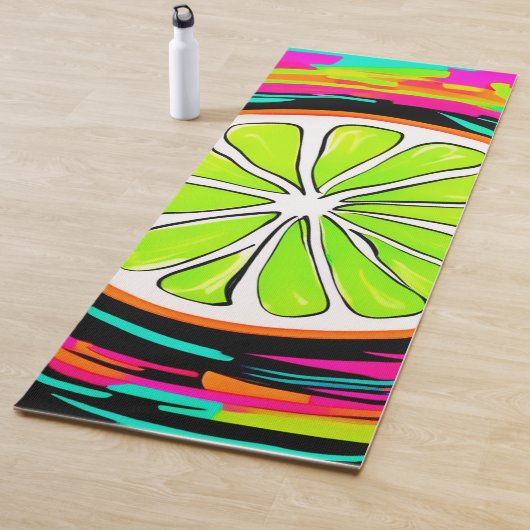 Limoen Slice Pop Art Yogamat (In situ)