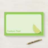 Limoen Slice Post-it® Notes (Op bureau)