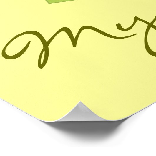 Limoen Slice Poster (Hoek)