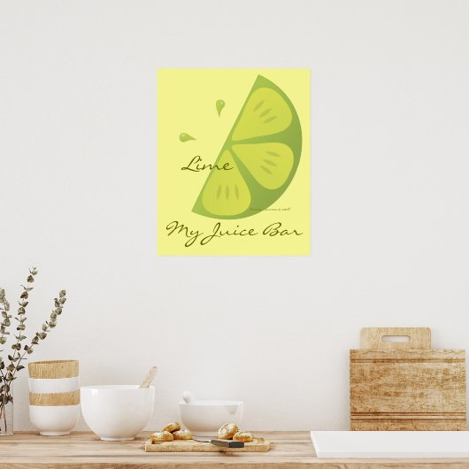 Limoen Slice Poster (Keuken)