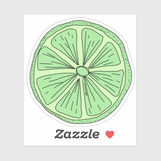 Limoen Slice Sticker (Vel)