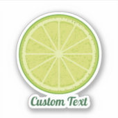 Limoen Slice Sticker (Voorkant)