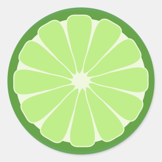 Limoen Slice-Stickers Ronde Sticker (Voorkant)