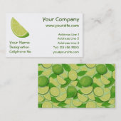 Limoen Slice Visitekaartje (Voorkant / Achterkant)