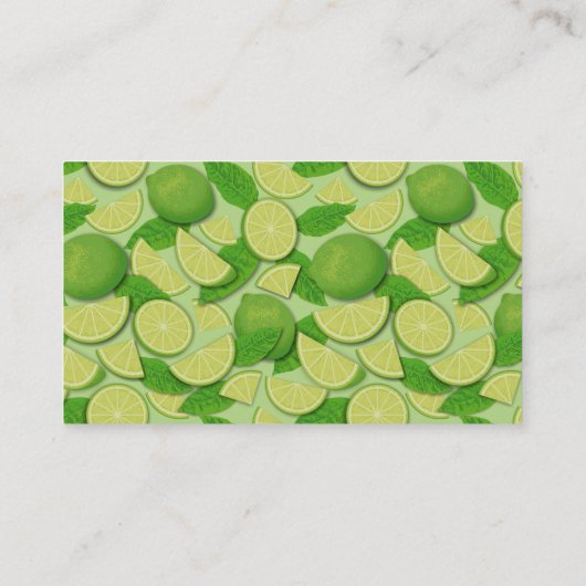 Limoen Slice Visitekaartje (Achterkant)