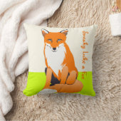 Limoen Sneaky als een Fox Fox Pillow Kussen (Deken)