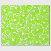 Limoen snijdpatroon cadeaupapier (Vlak)