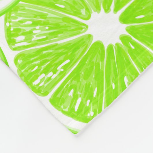 Limoen snijdpatroon fleece deken (Hoek)