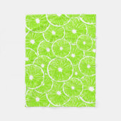 Limoen snijdpatroon fleece deken (Voorkant)