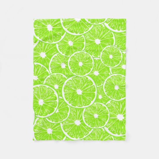 Limoen snijdpatroon fleece deken (Voorkant)
