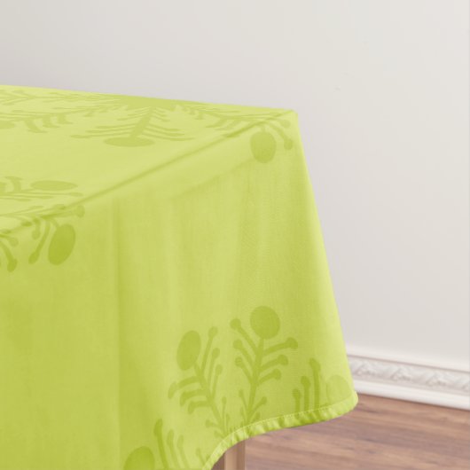 Limoen Snowflakes op Limoen kerstcadeau Tafelkleed (Voorbeeld)