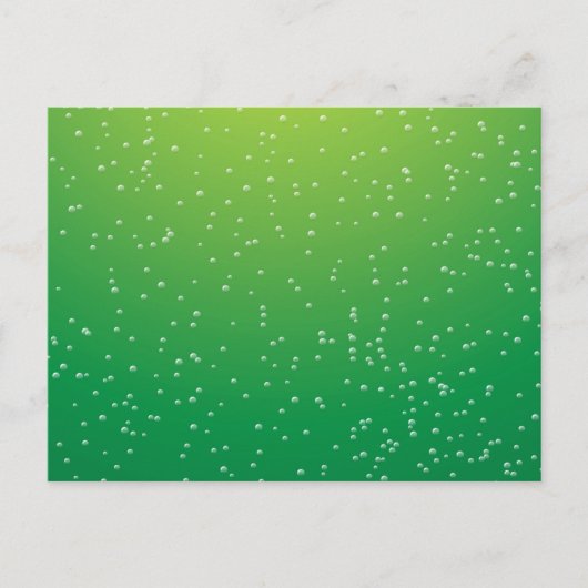 Limoen Soda met Tiny Bubbles Background Art Briefkaart (Voorkant)