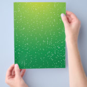 Limoen Soda met Tiny Bubbles Background Art Flyer (Hand)