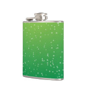 Limoen Soda met Tiny Bubbles Background Art Heupfles (Links)