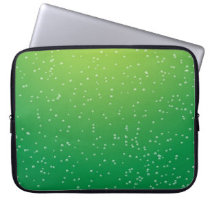 Limoen Soda met Tiny Bubbles Background Art Laptop Sleeve