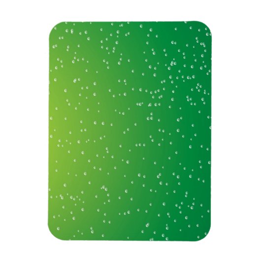 Limoen Soda met Tiny Bubbles Background Art Magneet (Verticaal)