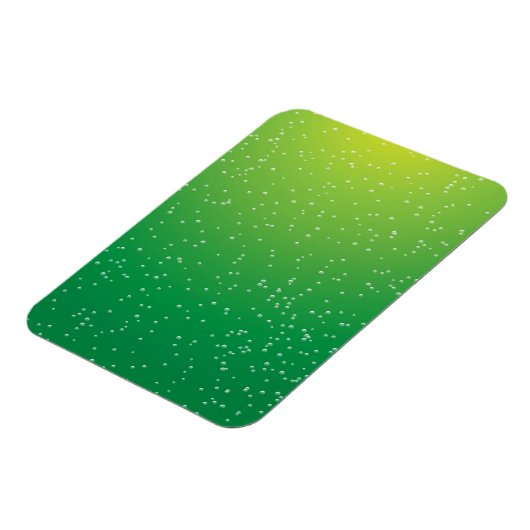 Limoen Soda met Tiny Bubbles Background Art Magneet (Linkerzijde)