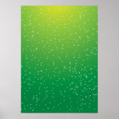 Limoen Soda met Tiny Bubbles Background Art Poster (Voorkant)